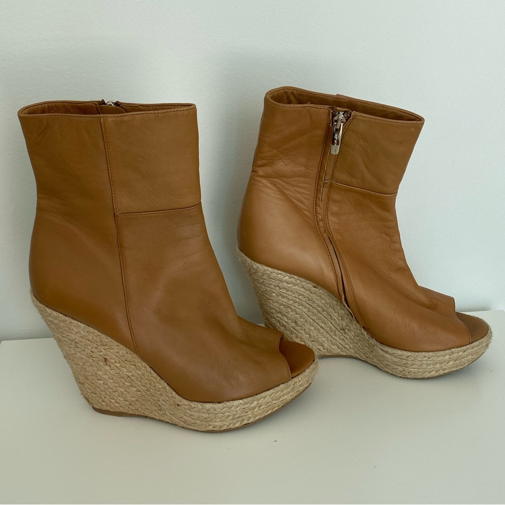 Sergio Rossi open toe boots size 41